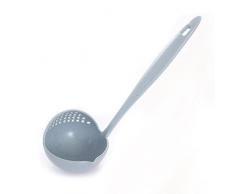 Cdrox 2 en 1 cuillère à Soupe à Long Manche Accueil Passoire Passoire Cuisine Cuisine Scoop Plastique Louche Arts de la Table