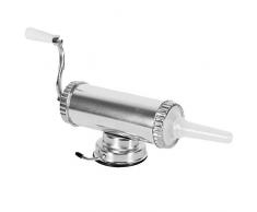 LEAMALLS Acier Inoxydable Machine à Saucisses Hot Dog Hachoirs à Viande avec Tubes Cuisine et Maison (2LB)