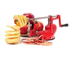 Impeccable Culinary Objects (ICO) Pèle Pommes Professionnel en Fonte Rouge