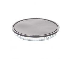 MAELSA Plat Tarte Verre 27CM +COUV
