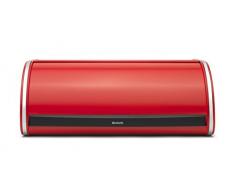 Brabantia 484001 Boîte à Pain avec Couvercle Acier Passion Red 26,7 x 45 x 17,3 cm