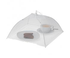 CHEVALIER DIFFUSION - Cloche à fromage tissu parapluie blanch 34 x 34 x 1 cm