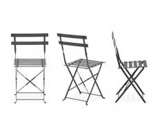 Oviala Lot de 2 chaises Pliantes bistrot