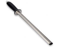 Navaris Aiguiseur à couteaux diamant - Bâton à aiguiser affiloir 31 cm - Fusil en acier diamanté - Affûtage cuisine camping outil coutellerie