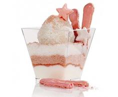 ProSaveurs Verrines en Plastique Quadri 160 ML par 25