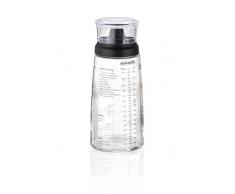 Leifheit Shaker pour vos assaisonnements, verre doseur gradué pour faire des mélanges, ustensiles de cuisine multifonctions, flacon doseur ml de 300 ml