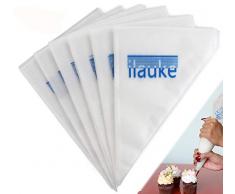 ilauke 100PCS 15 Poches à Douilles Jetables Plastique Plus Épais Poche Pâtissière pour Glaçage Gâteau