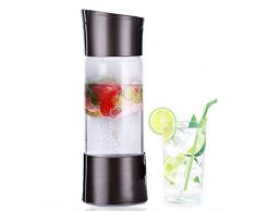 EnweLampi Machines À Eau Pétillante Portable, Maison Machine À Gazéifier leau, avec 8 Bulles, Sodas 3 Secondes pour Obtenir, Drinks & Beverages DIY, pour La Maison Dété Boisson,Noir
