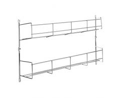 MJJEsports 2 Niveaux Cuisine Spice Rack Placard Organisateur Mur Mont Rangement Cellier Oeufs Porte