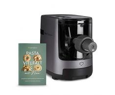 Machine à Pâtes Automatique, Balance Intégrée, Appareil à Pâtes Maison, Pasta Maker 180 W, Jusquà 600g de Farine, 7 Disques de Forme, 40-60 Tours/Minute, Carnet de Recettes Gratis
