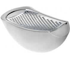 A di Alessi Parménide Râpe à fromage avec récipient en résine thermoplastique - Glace