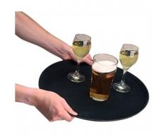 Kristallon J845 Plateau Rond antidérapant, noir