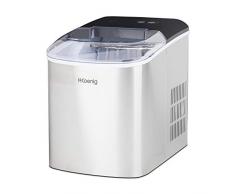 H.Koenig Machine à glaçons ICEK12, 12kg en 24h, 2 tailles de glaçons automatique électrique compact portable sans installation silencieuse 2,1L, cube de glace rapide prêt 13min, à poser sur comptoir