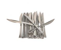 MamboCat Réflexions I Couteaux en Plastique à laspect métallique I Lot de 25 I Couteaux jetables I Couverts à Usage élégant I Couteaux métallisés à Usage Unique