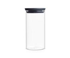 Brabantia Bocal en verre empilable, 1,1 L transparent