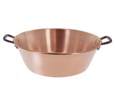 DE BUYER -6200.38N -bassine a confiture cuivre lisse 1.2mm - 9litres