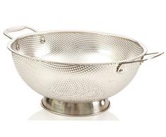 LiveFresh Passoire Acier Inoxydable Micro-perforé 4.7 litres Passoire Premium avec poignées Robustes et Auto-videur Massif