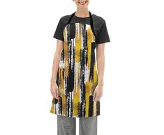 DISLONLY Drôle Tablier à Barbecue Expressionniste de Coup de Pinceau Grunge Aquarelle dart Moderne pour Hommes et Femmes Tablier spécial pour BBQ de Cuisine Bistro de Travail Né à Barbecue