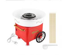Machine à Barbe à Papa,500W Électrique Candy Floss Maker pour Maison et Fete Foraine Anniversaire Enfant (Rétro Rouge)