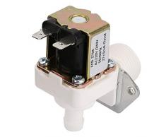 Électrovanne en plastique, AC 220V N/C Électrovanne électrique en plastique de type normalement fermé pour machine à glaçons