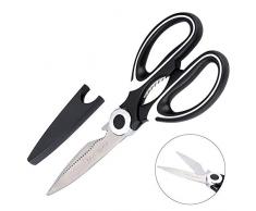 OPSLEA Ciseaux de Cuisine Ciseaux de Cuisine en acier Inoxydable Solides à Usages Multiples