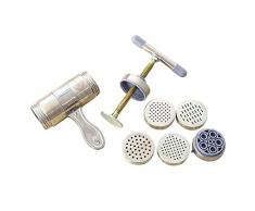 REFURBISHHOUSE Machine Manuelle de pates de Machine de Presse de Nouilles dacier Inoxydable avec Le Moule 5 de nouille