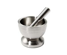 Juvale - Mortier et pilon en acier inoxydable pour épices - très résistants - de qualité alimentaire - sans BPA - taille large - 10,2 x 10,16 cm