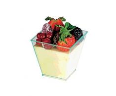 Zapalorzo verrine Plastique évasée réutilisable 8 cl x 50 pièces l.50mm x l.50mm x h.45mm