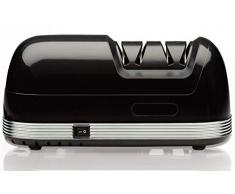 StilGut Aiguiseur de couteaux électrique avec deux étapes daffûtage, affûteur à meule diamant, antidérapant rapide et silencieux, noir