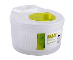 Saniswink Essoreuse à salade avec bol, grande salade manuelle pour légumes, fruits, laitue blanc/vert