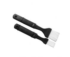 Brosse de cuisson en silicone, 2 pièces résistantes à la chaleur pour barbecue, huile de cuisson, sauce, marinade, viande, vernis, ustensiles de cuisine, pinceau à pâtisserie avec trous de suspension