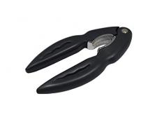 Fackelmann 43757 Pince à crustacés, pince pour crustacés et coquillages, Zinc, Plastique, Gris foncé, 13,5 x 5,5 cm