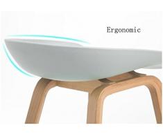GZD Tabouret haut Tabourets de cuisine modernes avec jambes en bois Tabouret haut Tabourets de bar Sièges ABS Siège Bar à petit-déjeuner, hauteur 65cm / 75cm pour le comptoir de cuisine Bar , 65cm , 4