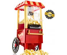 Gadgy ® Machine à Pop Corn | Retro Popcorn Maker | Air Chaud Sans Gras Huile
