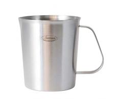 Newness Pot à Lait, 500 ML Lait Pichet Pichet à Lait Mesurer en Acier Inoxydable [Cup, ML, Ounce]