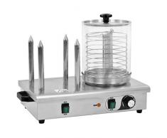 vidaXL Appareil Hot-dog 4 Tiges Acier Inoxydable 550 W Cuisine Cuisson Machine
