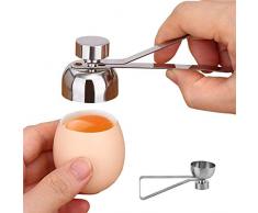Jrancc Coupe-Coquille Ouvre-Oeuf Stainless Steel Ouvreur de Coquille pour Ouf Dur/Mou Dur