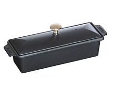 Staub 1313025 Terrine Rectangulaire Fonte Noire 30 x 11 cm