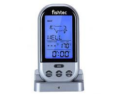 FISHTEC ® Thermo-sonde de Cuisson Sans fil - Four et barbecue - Minuteur et Alarme