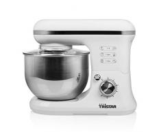 Tristar MX-4817 Robot pâtissier, 1200W, Bol en Acier Inoxydable 5L, Blanc