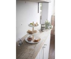 Yamazaki présentoir à gâteaux à 3 étages blanc