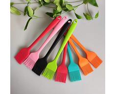 Suang Pinceau à badigeonner en silicone résistant à la chaleur pour sauces marinades pour barbecue, barbecue, pâtisserie, gâteaux