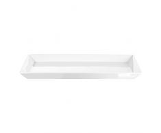 ASA 52143017 Plat de Service en porcelaine Blanc 34 x 22 x 2,5 cm,