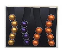 distributeur, porte capsules VERTUO Nespresso et DOLCE GUSTO Nescafé (noir)