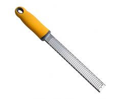 Zesteur à agrumes et râpe à fromage avec lame en acier inoxydable très tranchante pour parmesan, citron, gingembre, ail, noix de muscade, chocolat, légumes, fruits