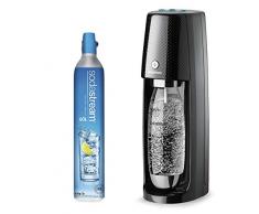 Sodastream Spirit One Touch, Machine électrique à eau pétillante, Noir, Plastique