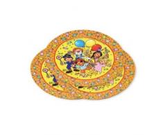 8 Assiettes de kIDS party *lutz mauder 11202// assiettes en carton jetables pour enfant clown