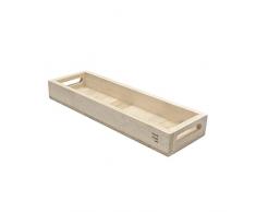 Black Velvet Studio - Plateau Lombok Bois de Mangue, Color Naturel. Forme rectangulaire. Style Nordique 48x15x6 cm.