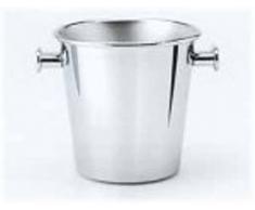 A di Alessi 5052 Seau à glace avec poignées en acier inoxydable 18/10 - Satiné