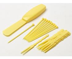 Bestron Appareil à fondue au chocolat au design rétro, Sweet Dreams, 25 W, Jaune